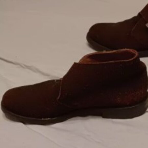 Alan McAfee brown Suede Chukka Boots Men's 12 with Buckle Closure Sophisticated - Picture 4 of 12